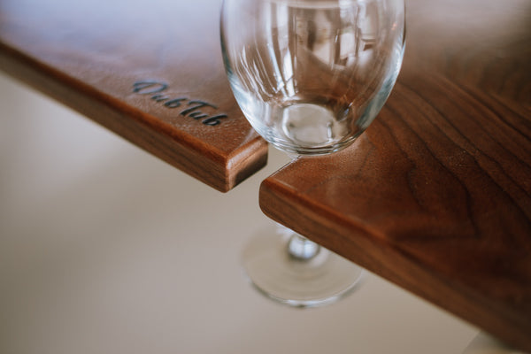 Live Edge Walnut Bath Caddy — REDHEAD HANDCRAFTED WOODS