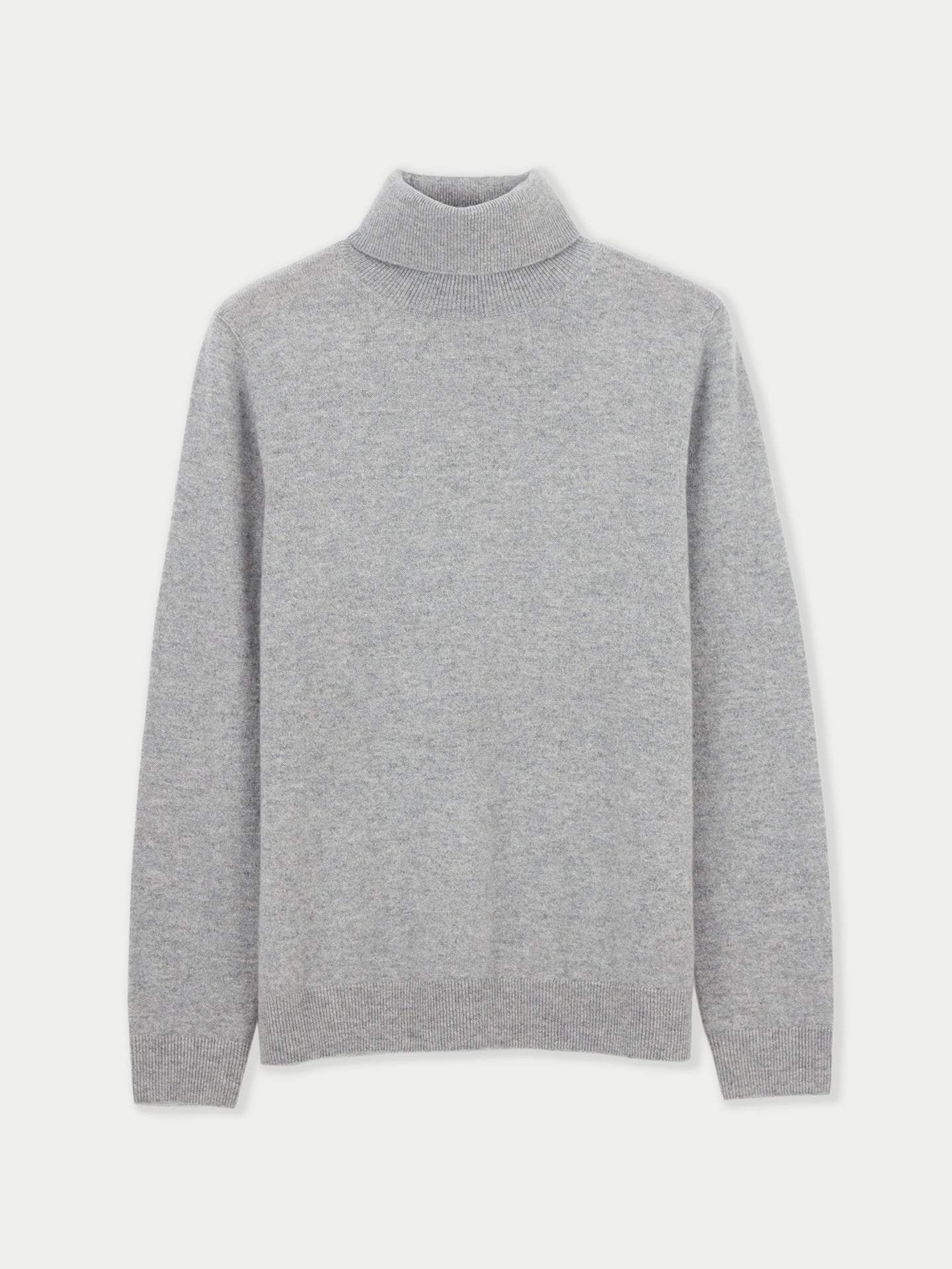 Men's Cashmere Turtle Neck Sweater Gray - Gobi Cashmere