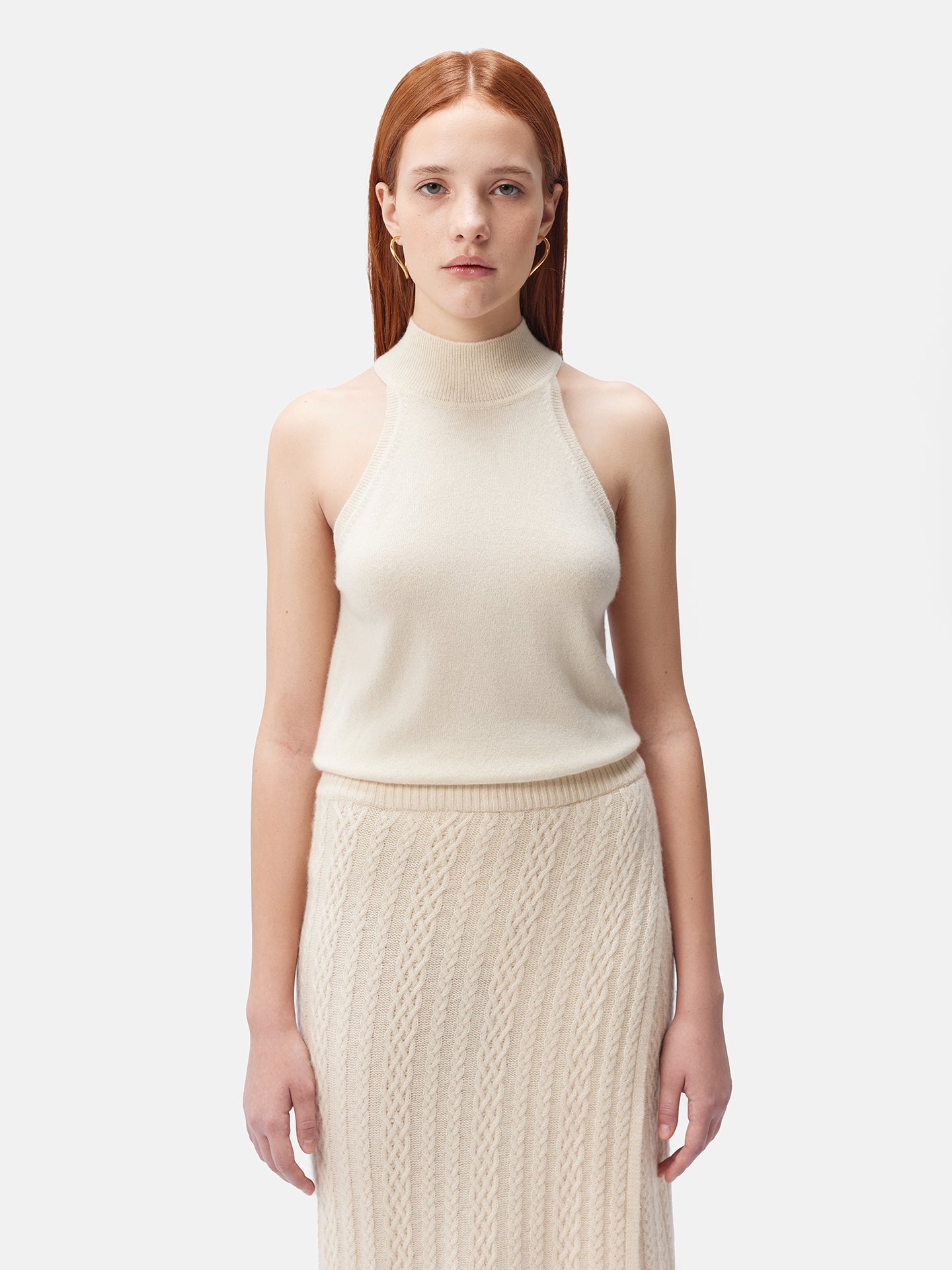 GOBI Cashmere - Responsible Cashmere - Cashmere Sleeveless Turtleneck