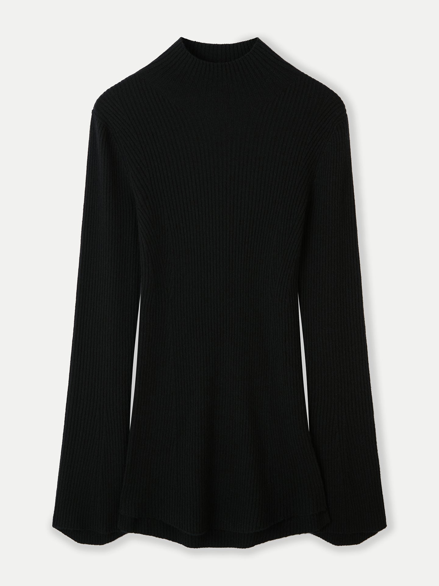 GOBI Cashmere Bell-Sleeve Sweater Black - 3D-Knit Collection