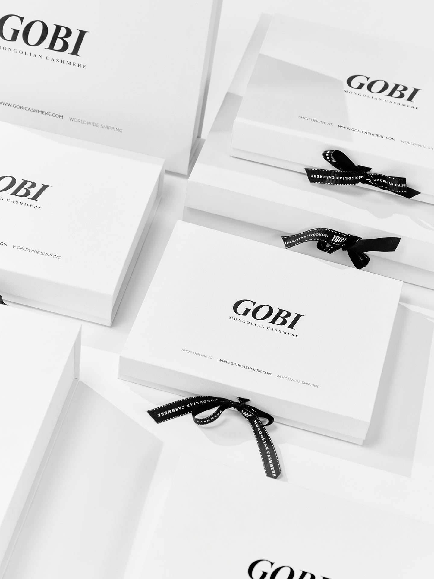 Luxury Gift box White - Gobi Cashmere 