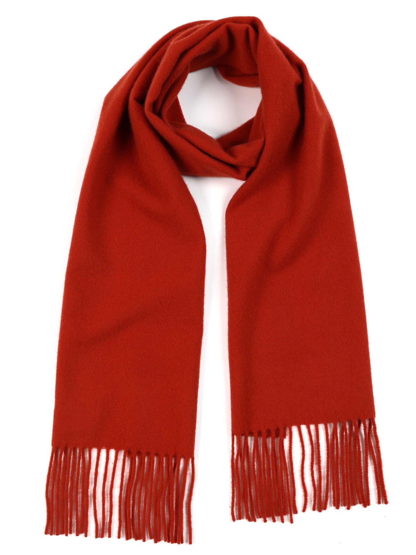 Red Cashmere Scarf - Mongulai