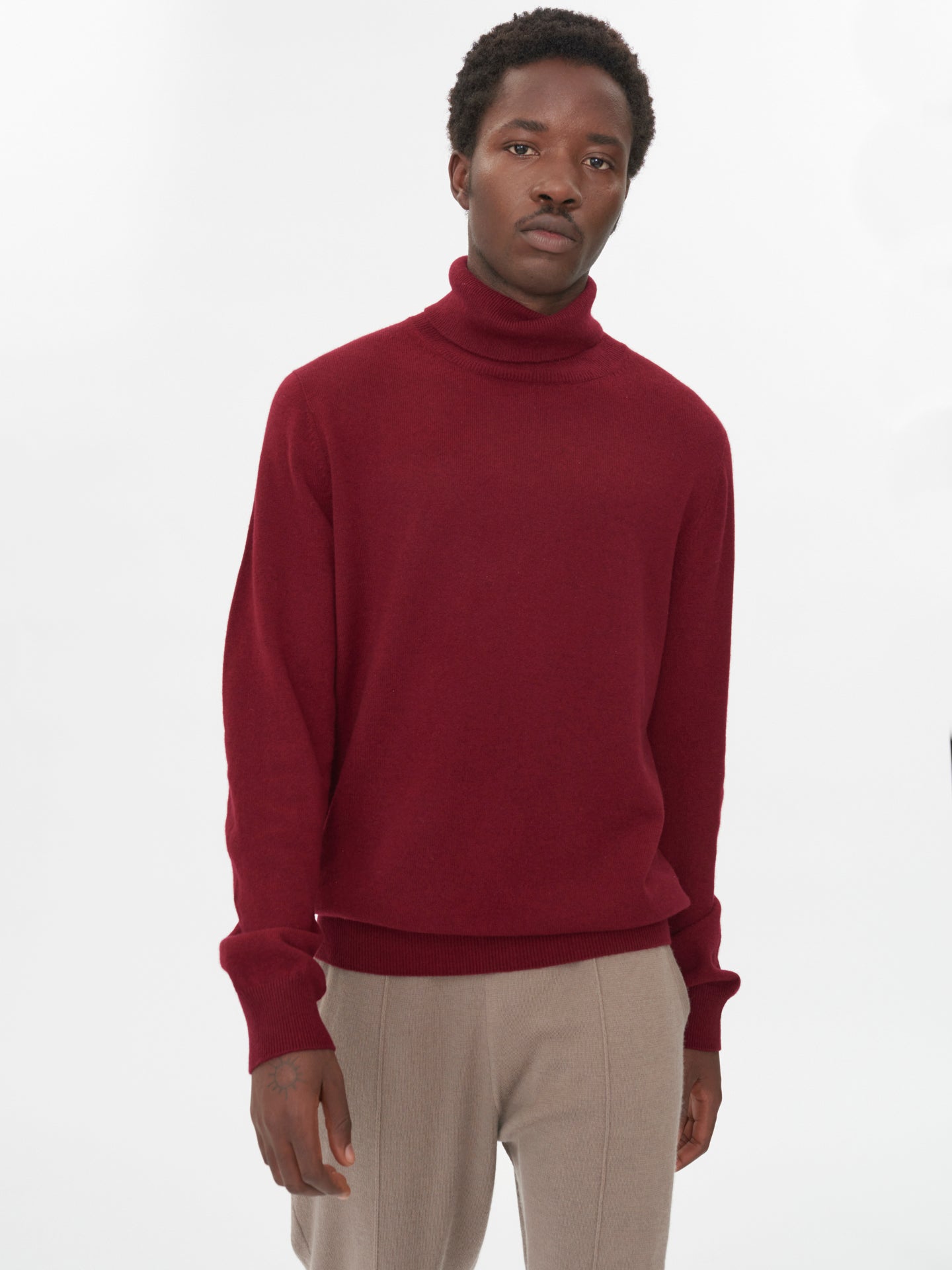 Cashmere and Merino Turtle Neck Sweater