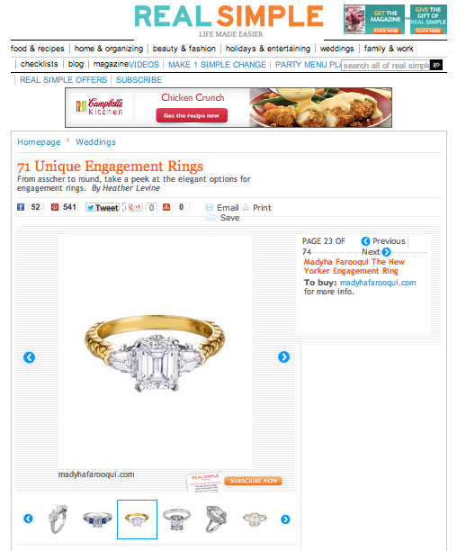 Irja New Yorker Engagement Ring