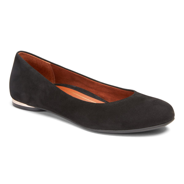 vionic savannah suede flat