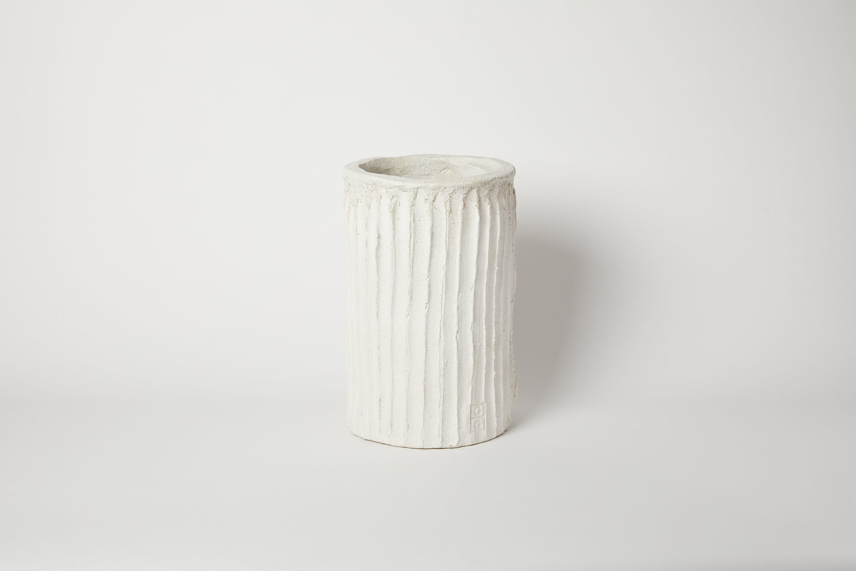 Ivory Vertical Texture Vase