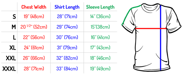 Size Chart – Define Me Greek