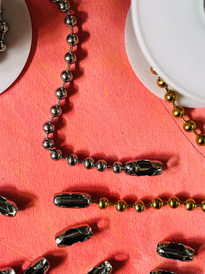 Ball chain connector FOR STAINLESS STEEL  6MM BALL CHAIN 10 PC - Mi Tienda Fancy