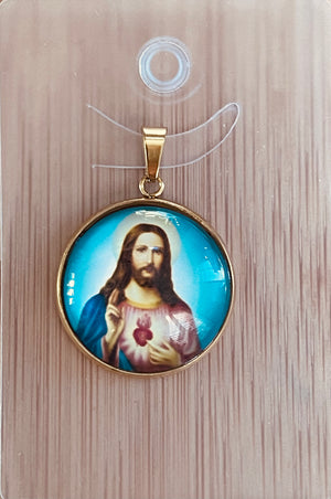 MEDALLA SAGRADO CORAZON DE JESUS 1 PC - Mi Tienda Fancy