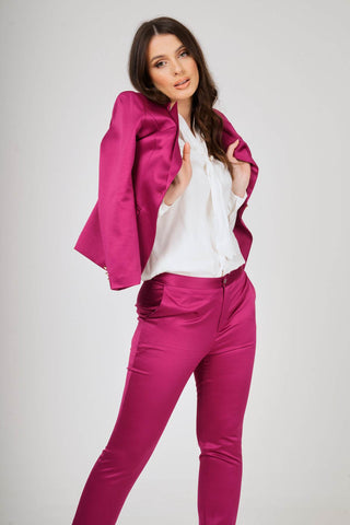 Purple 2-Piece Trouser Suit