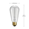 Load image into Gallery viewer, Globe Electric 40W Vintage Edison S60 Squirrel Cage Incandescent Filament Light Bulb 3-Pack, E26 Base, 145 Lumens 31324