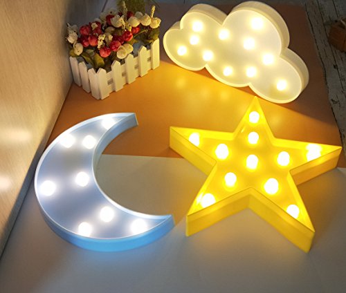 led crescent moon light