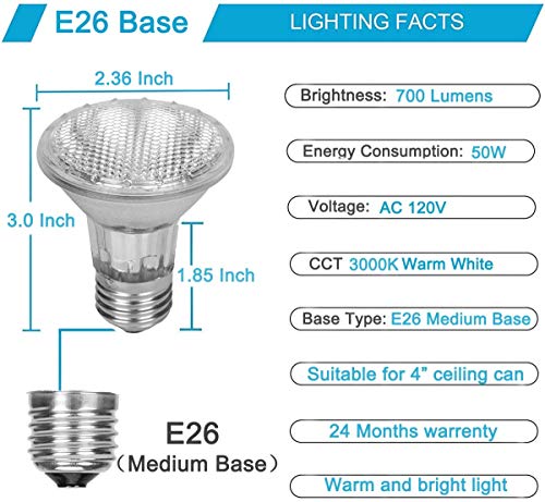 par20 120v 50w bulb