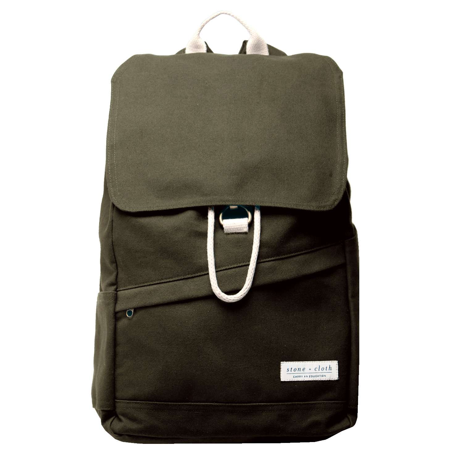 The Lucas | Black Canvas Backpack - STONE & CLOTH