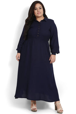 a line cotton maxi dress