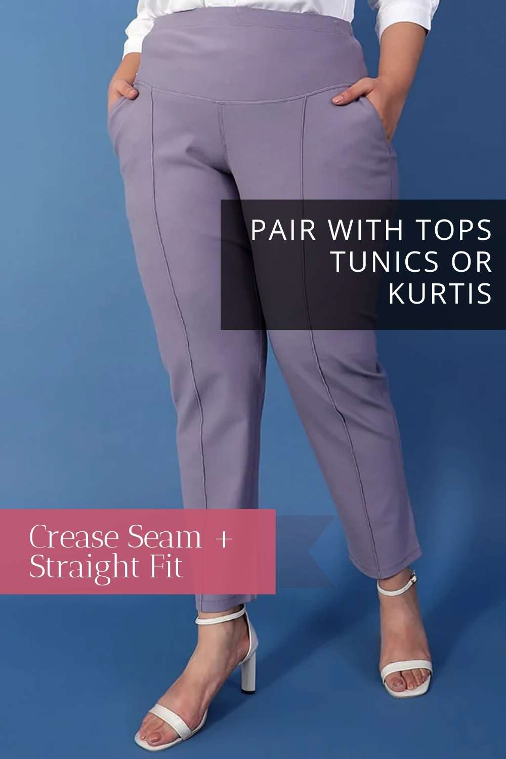 Rose Crease Seam Tummy Tucker Pants