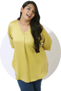 Peplum Plus-Size Tops for Women