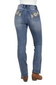 Womens Brady High Waist Boot Cut Jeans,Pure Western