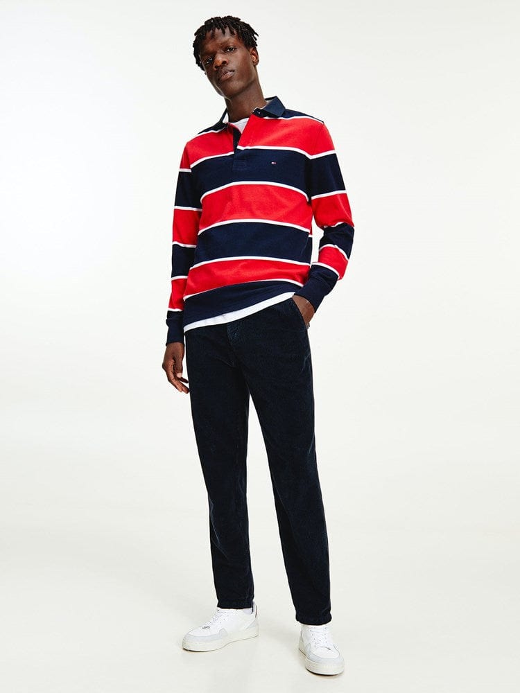 tommy hilfiger iconic block stripe rugby