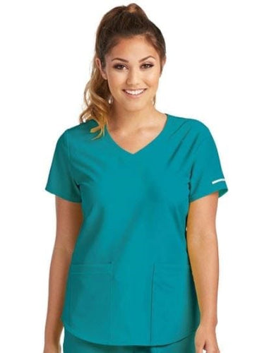 Mock Wrap Scrub Top - Skechers Sk102 Top