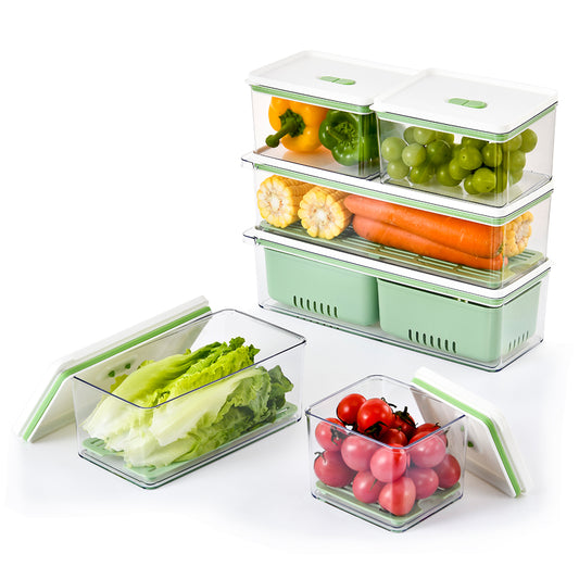 Produce Saver Containers For Refrigerator, Fridge Produce Saver