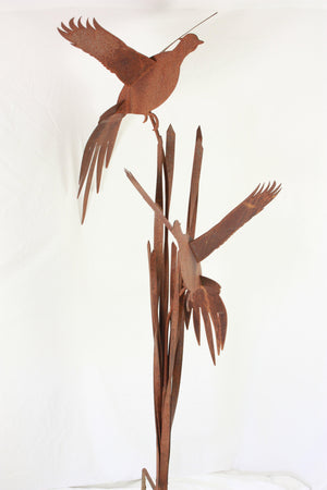 Pheasant Sculpture Double LG - LoneTree Designs