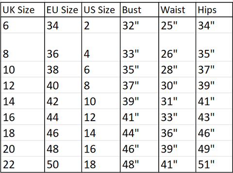 Trousers  Size Guide  Aesthetic Laundry