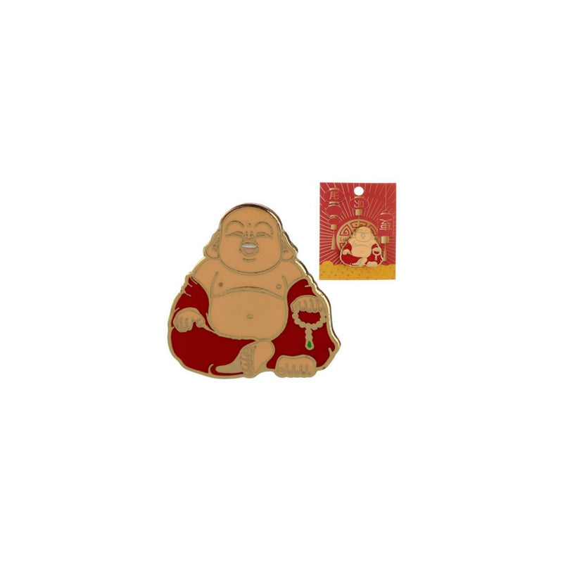 Happy Buddha Enamel Lapel Pin Badge - Minimum Mouse