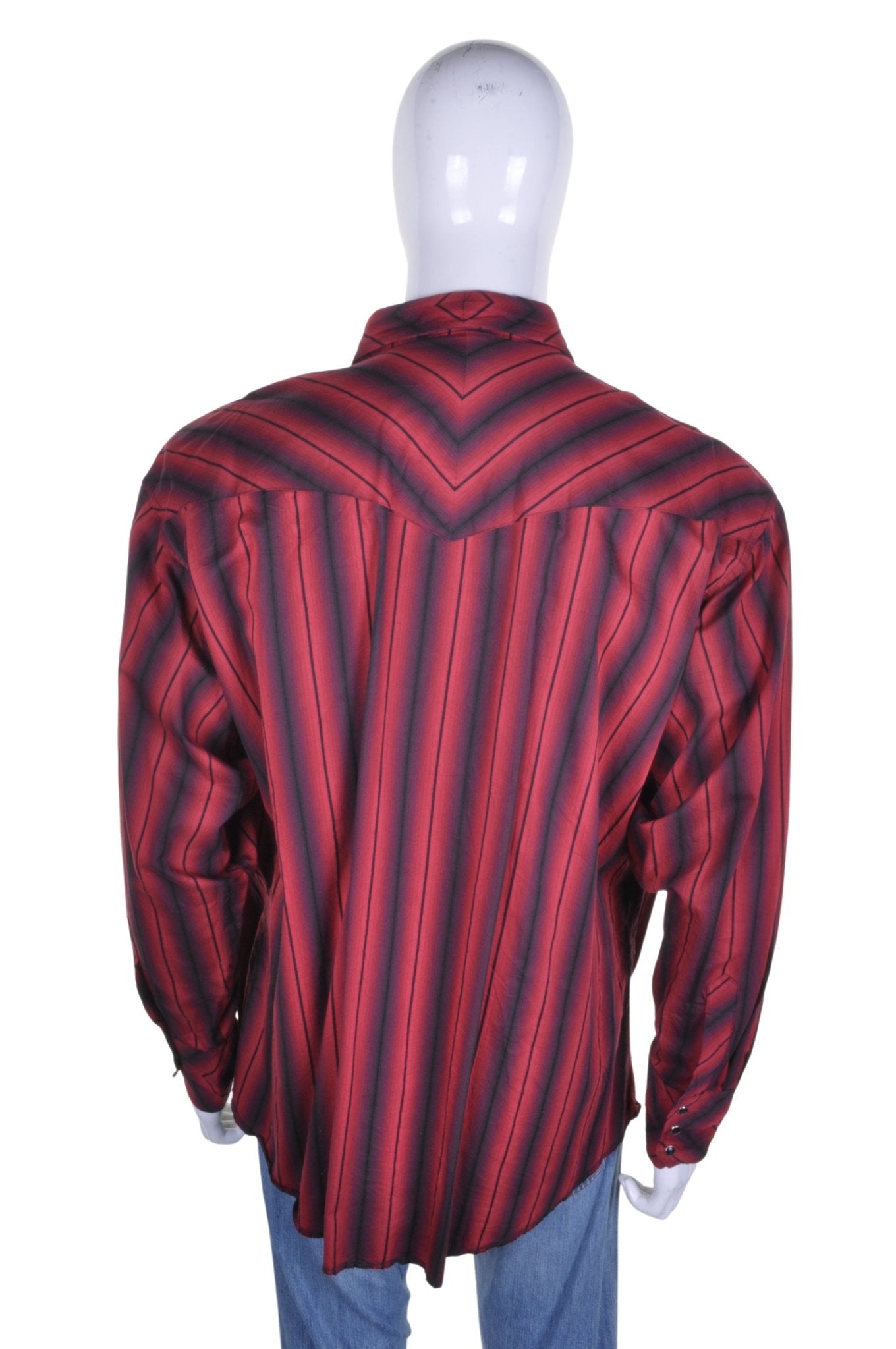 Wrangler Striped Western Shirt XXL – Minimum Mouse