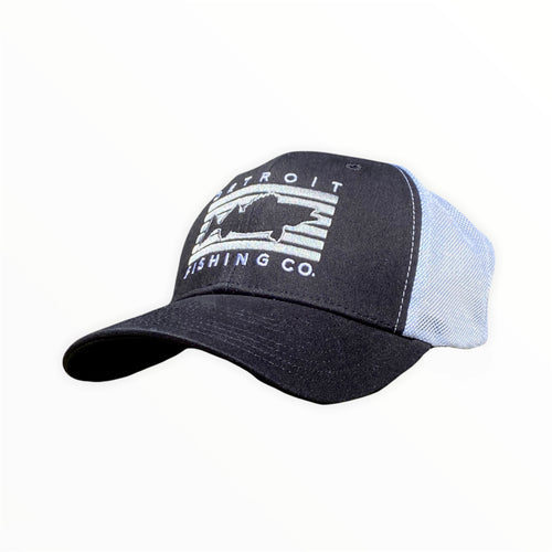 Buffalo - Fitted Hat - Black / White – Fish Local
