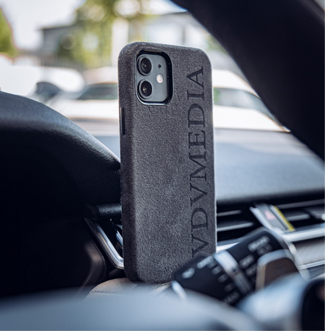 Personalized Alcantara iPhone case