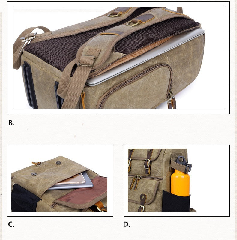Comprar online mochilas para cámaras de fotos Canon, Nikon, Sony, de cuero de alta calidad