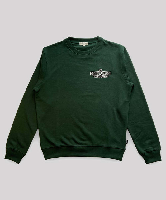 Goodwood Revival Embroidered Logo Sweatshirt Green