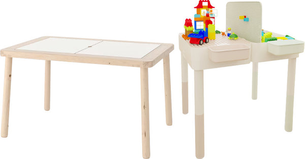 Table height comparison of Carry-Play and Flisat kids table