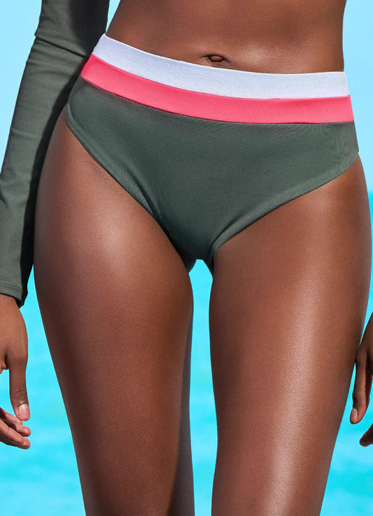 Onyx Suzy Q High Rise/ High Leg Bikini Bottom – The Bikini Shoppe