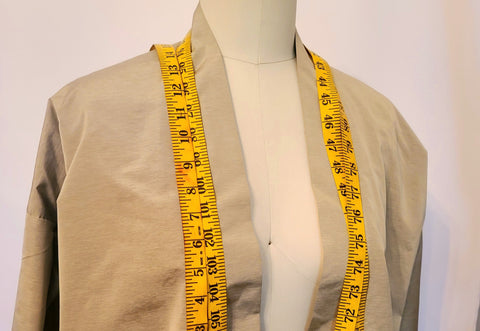 Measuring tape on mannequin for cosplay measurement chart