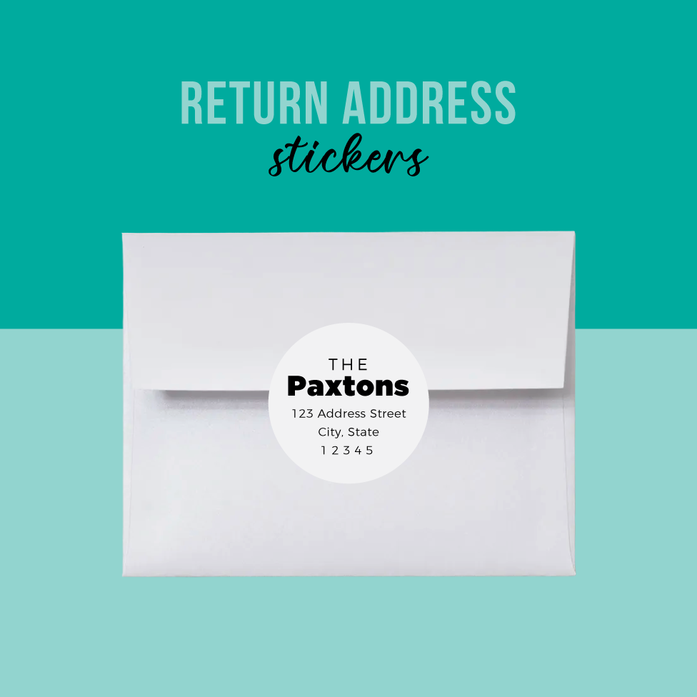 Return Address Stickers Set Of 50 The Paxton Press