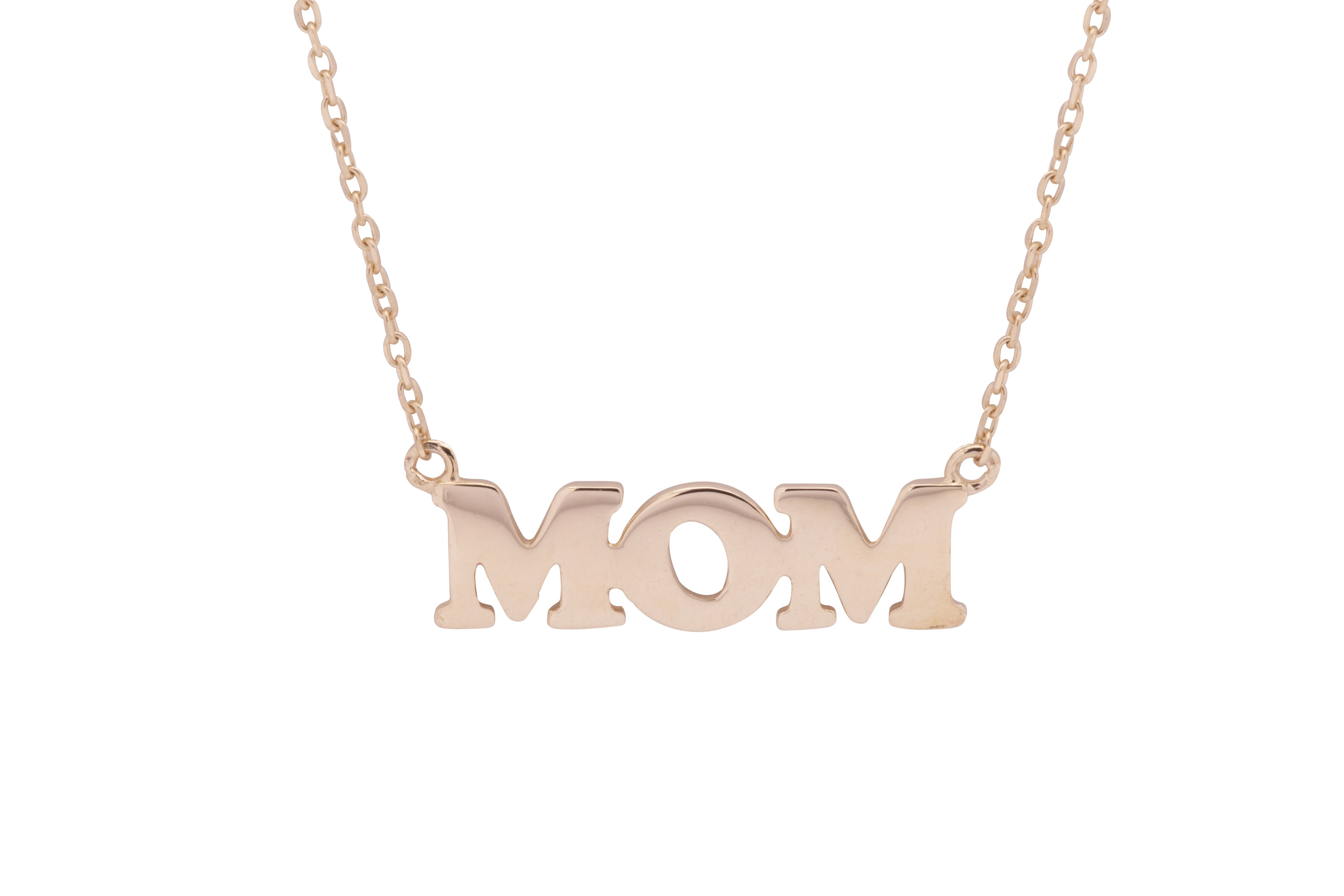 Mom Necklace 14k Yellow Gold