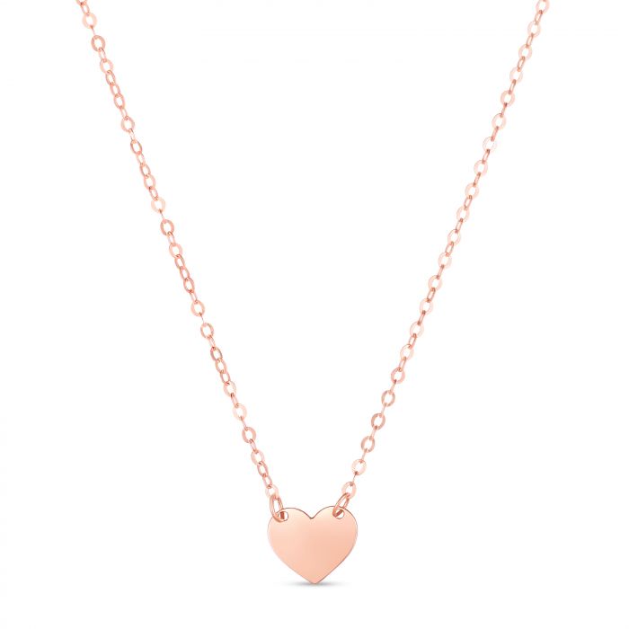 14K Gold Mini Heart Pendant Necklace