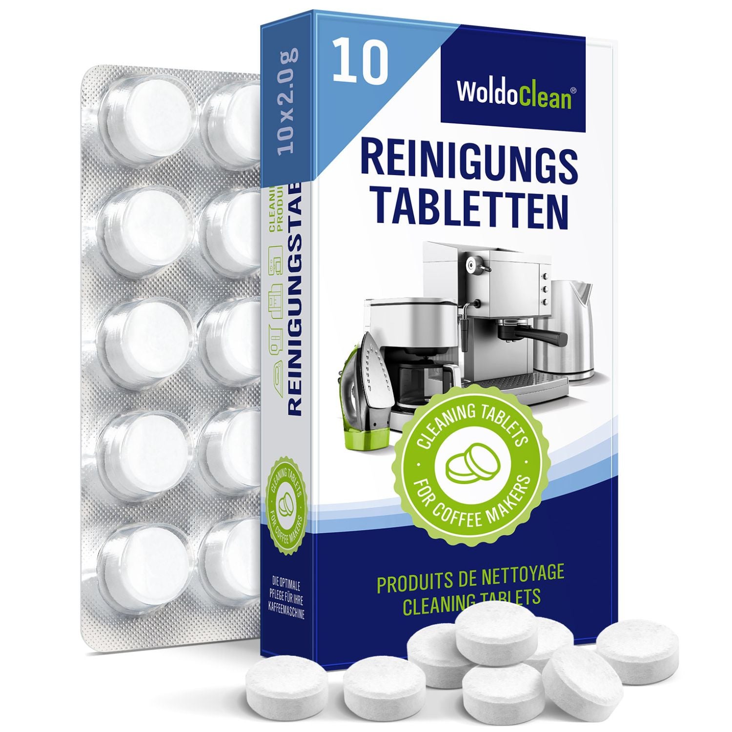 WoldoClean Kaffe Rengørings Tabs - 10 stk. thumbnail