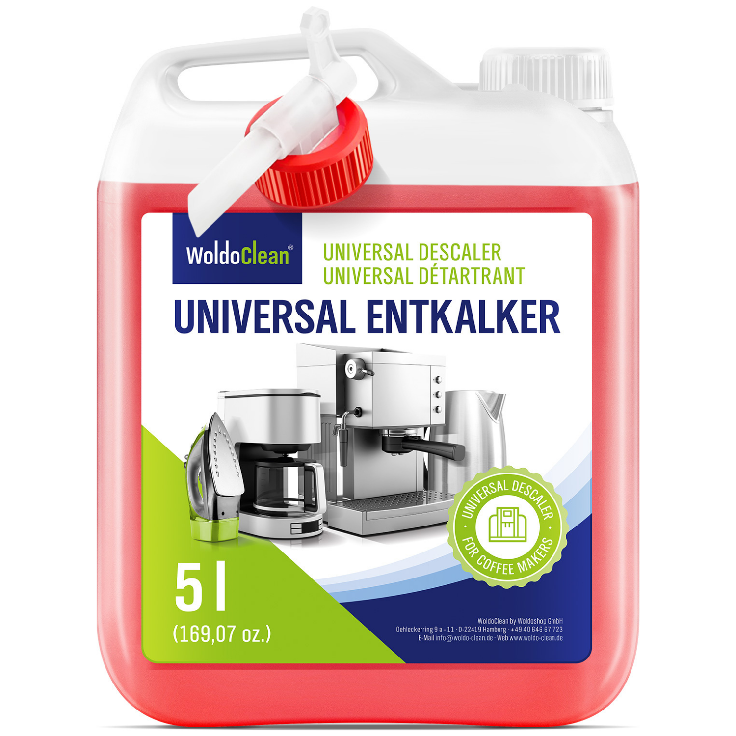 Texas WoldoClean afkalker med farveindikator (5L) - 5L