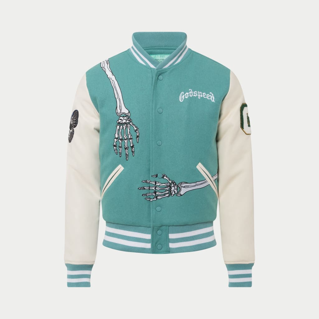 GODSPEED NEW YORK - R.O.D Varsity Jacket (TEAL)