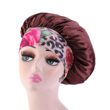 Load image into Gallery viewer, Colorful Satin Bonnet Hair Wrap Cap Hat Headband Headwear
