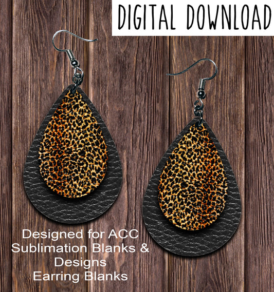 Black Teardrop Earring Sublimation Design, Hand drawn Teardrop Sublima –  ACC Sublimation Blanks & Designs