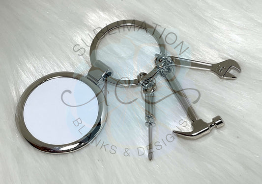 Double sided sublimation leather keychain RTS – ACC Sublimation