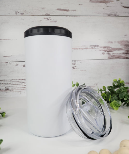 5 in 1 Metal can cooler PREMIUM GLITTER with bottle opener