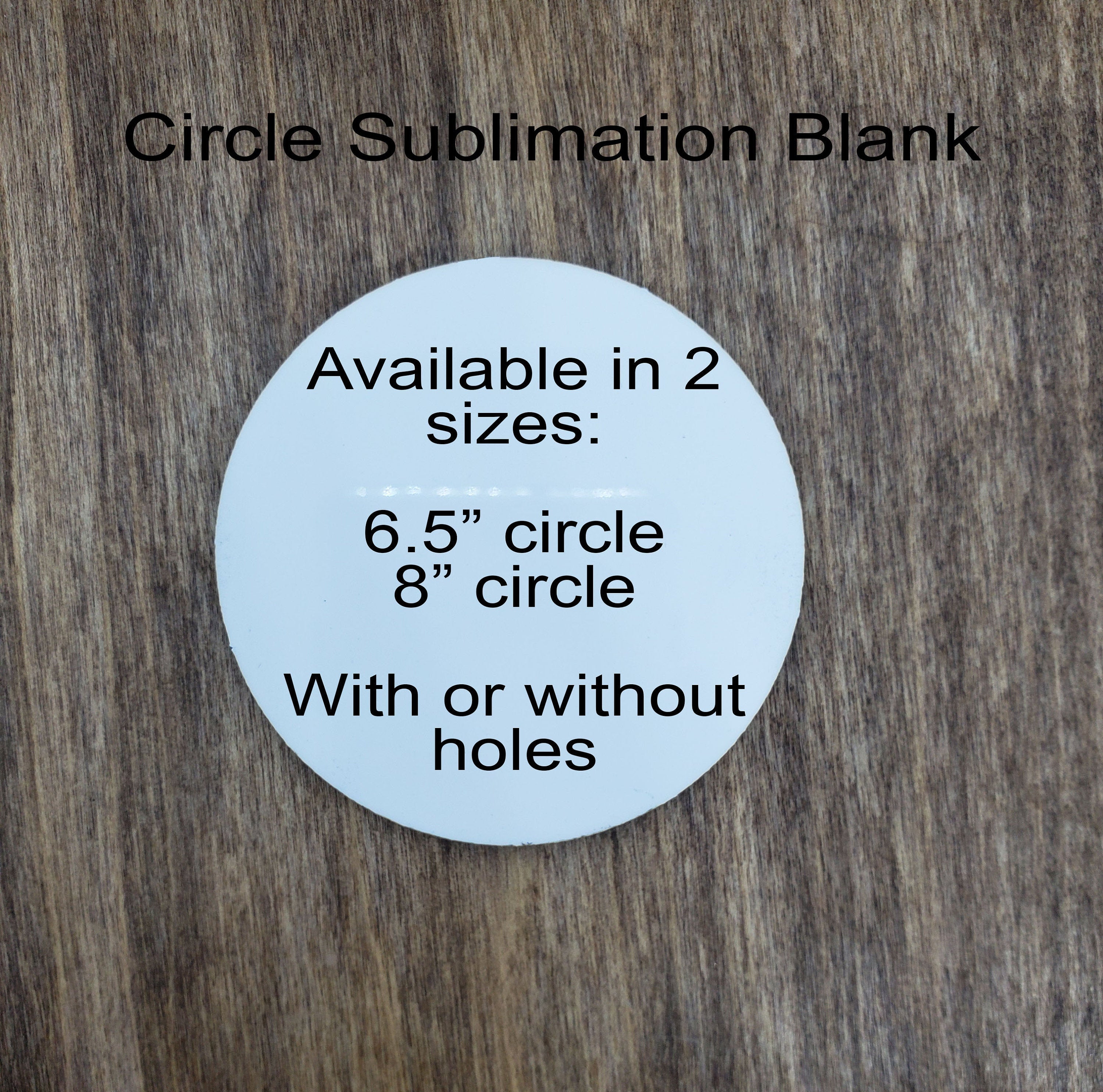 Sublimation hardboard blanks, 3 inch round sublimation blanks, SINGLE-SIDED  circle blanks for sublimation