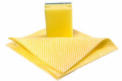 Sponge with cleaning rag