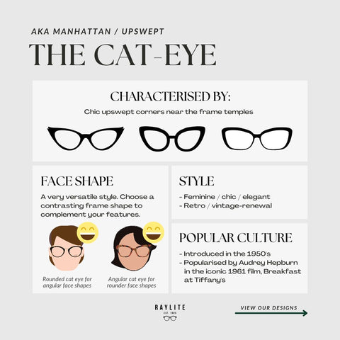 cat eye styling and face shape