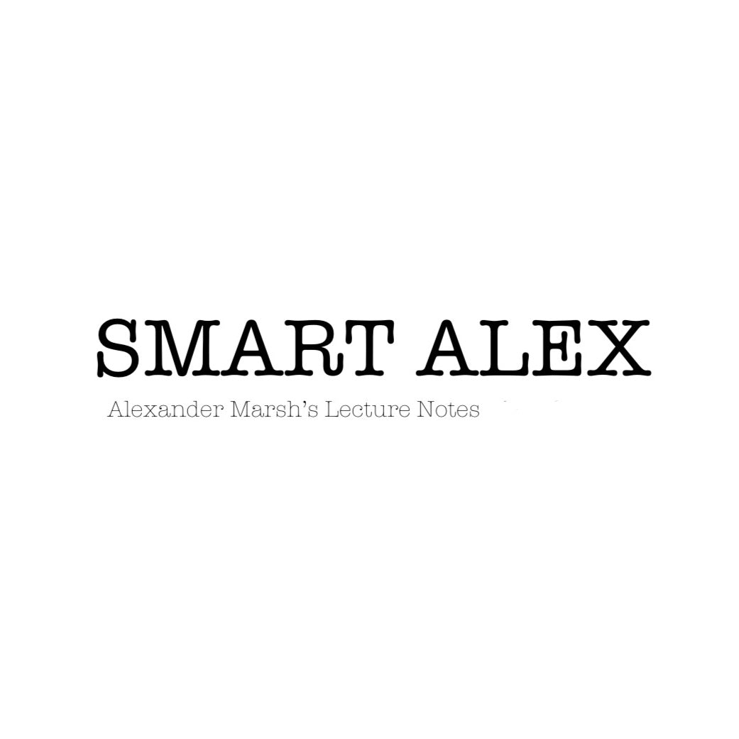 Smart Alex (Lecture Notes - PDF)